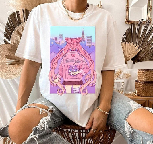 Wicked lady Sailor Moon Cotton Unisex  T-Shirt.