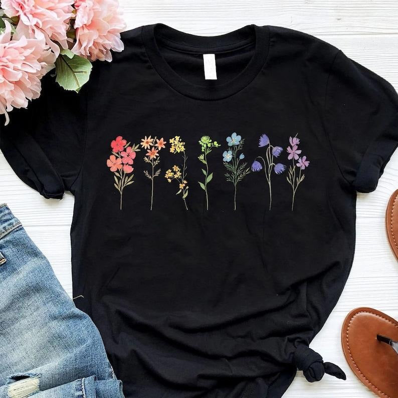 Wildflower Lgbt Pride Month Shirt, Flower Gay Lesbian Shirt, Cute Pride Shirt, Queer Lesbian Girls  T-shirt, sweater and Hoodie
