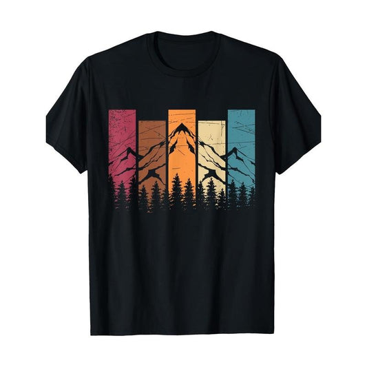 Wildlife Forest Natural Trees Vintage Outdoor Mountain Hiking T-shirt Made in USA