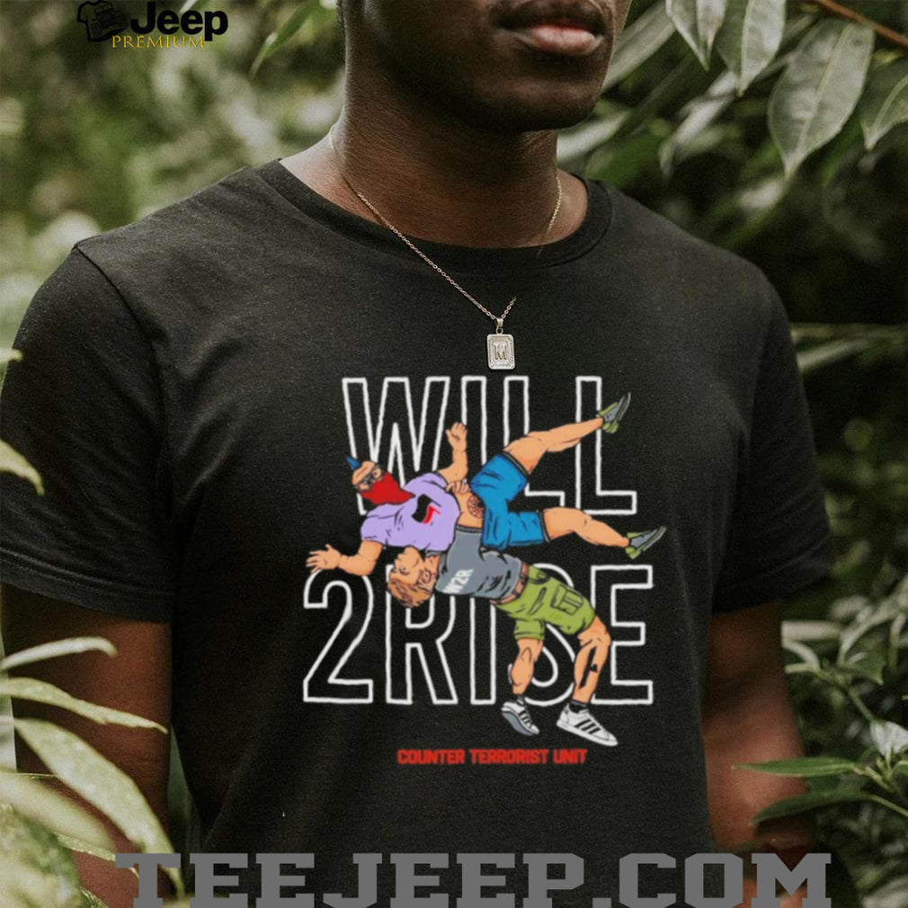 Will 2 Rise Counter Terrorist Unit Graphic Wrestling T Shirt