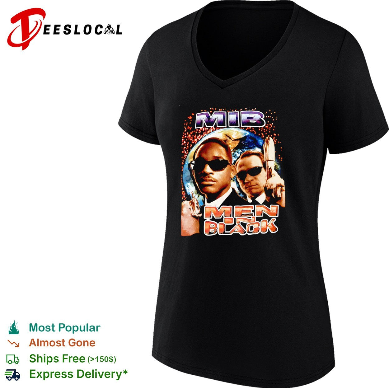 Will Smith Tommy Lee Jones Men In earth shirt