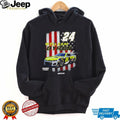 William Byron #24 NASCAR Hendrick Motorsports Patriotic American Flag T Shirt