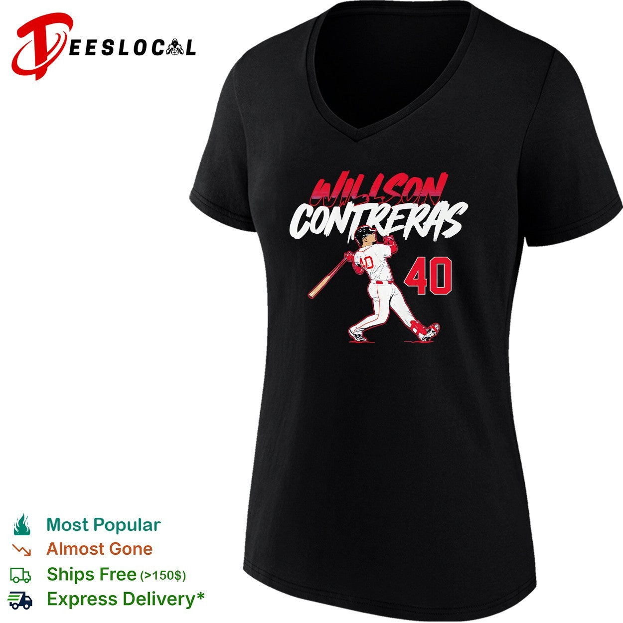 Willson Contreras Boston Red Sox Slugger Swing Number 40 shirt