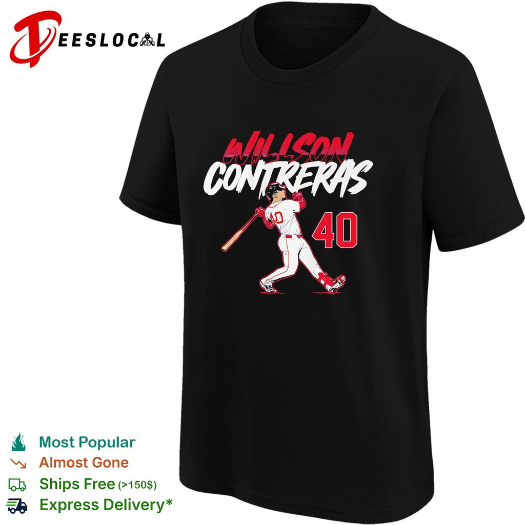 Willson Contreras Boston Red Sox Slugger Swing Number 40 shirt