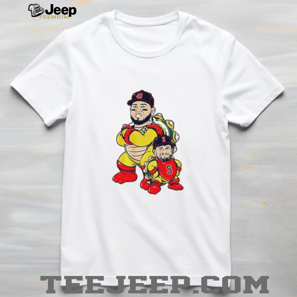 Willson Contreras and Caleb Durbin Bowser & Mini Bowser Boston Red Sox shirt