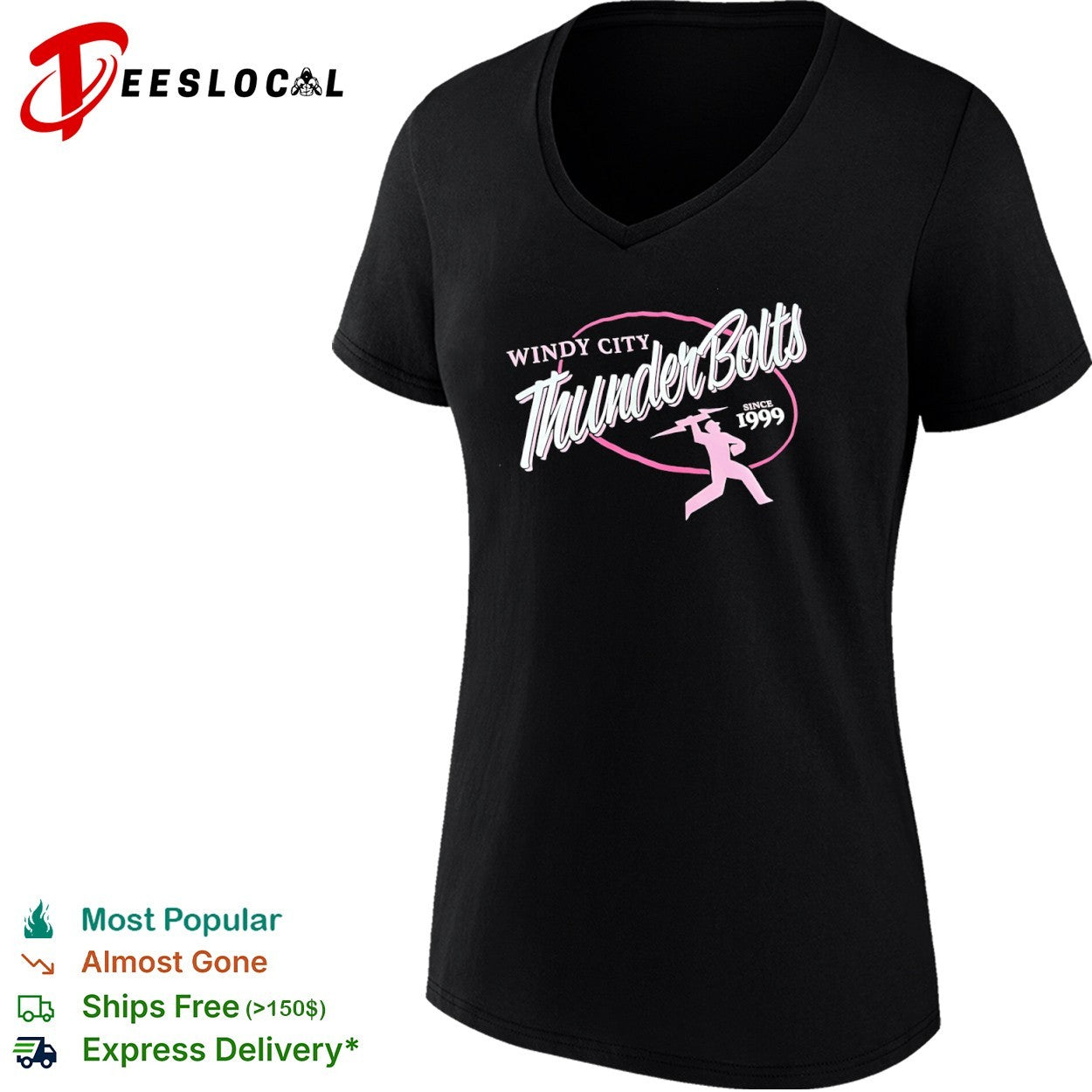Windy City Thunderbolts Since 1999 Baseball Logo shirt
