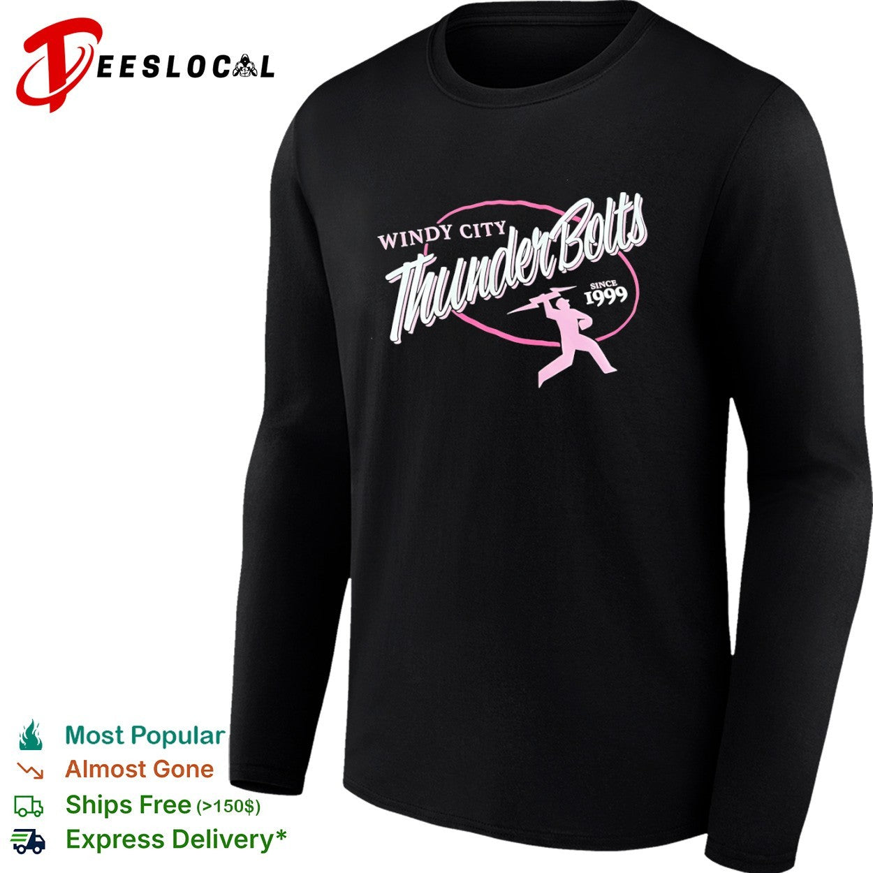 Windy City Thunderbolts Since 1999 Baseball Logo shirt