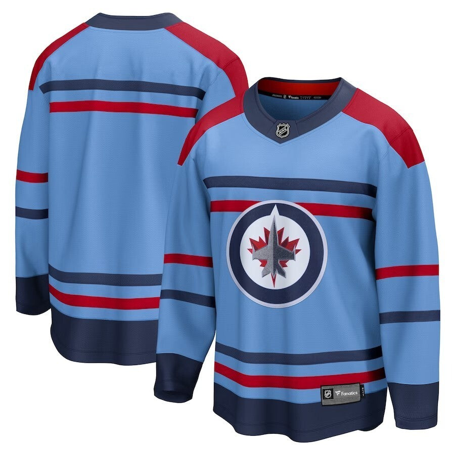 Winnipeg Jets Fanatics Branded Anniversary Premier Breakaway Jersey - Light Blue