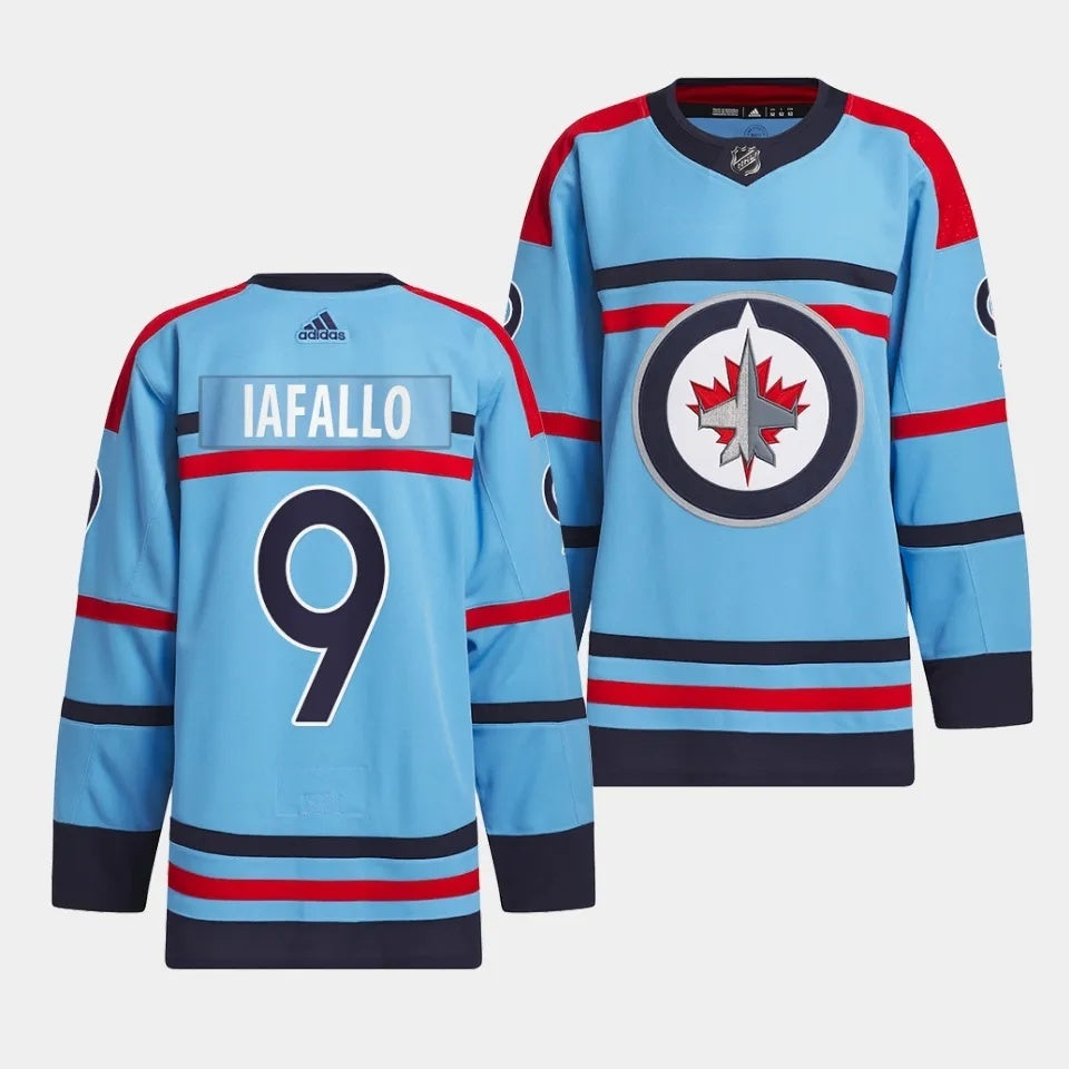 Winnipeg Jets #9 Alex Iafallo 2023-24 RCAF Centennial Light Blue Jersey