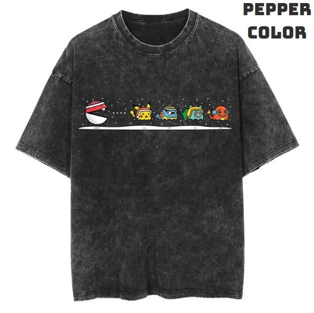 Winter Pac-Mon Ball Vintage Tee, Pikachu Shirt, Pokemon Shirt, Vintage Pokemon Anime T-shirt, Anime Manga Shirt, Funny Shirt, Vintage Graphic Tee, Unisex T-Shirt, Gift For Fan Pokemon, Crewneck Short Sleeve Shirt Top Menswear Streetwear