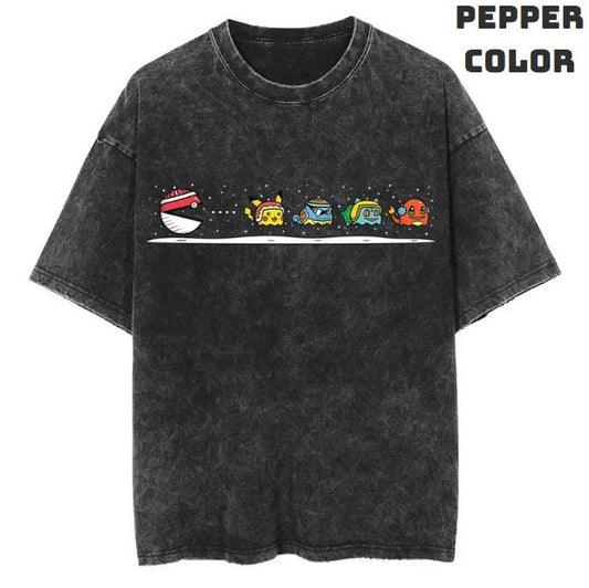 Winter Pac-Mon Ball Vintage Tee, Pikachu Shirt, Pokemon Shirt, Vintage Pokemon Anime T-shirt, Anime Manga Shirt, Funny Shirt, Vintage Graphic Tee, Unisex T-Shirt, Gift For Fan Pokemon, Crewneck Short Sleeve Shirt Top Menswear Streetwear