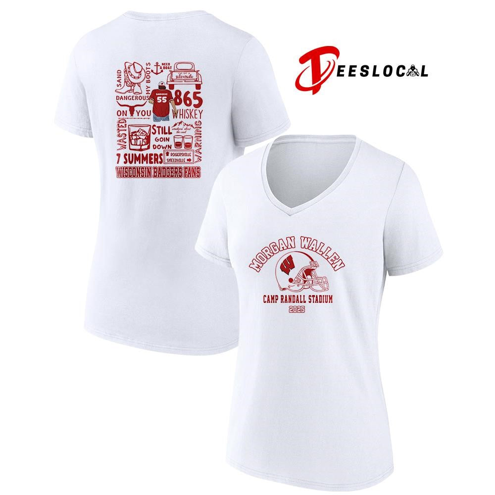 Wisconsin Badgers x Morgan Wallen Camp Randall stadium logo icons shirt