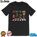 Wisconsin Sports Mascots Abbey Road Crossing Multi Team Fan T Shirt
