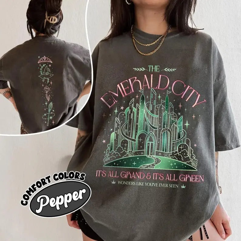 Wizard Movie Fan Emerald City Shirt, Wicked Change For Good T Shirt, Wizard University Tee, Gift For Fan Cotton Womenswear Top