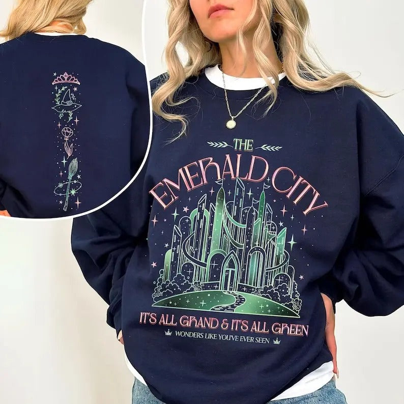 Wizard Movie Fan Emerald City Sweatshirt, Wicked Change For Good Crewneck, Wizard University Shirt, Gift For Fan