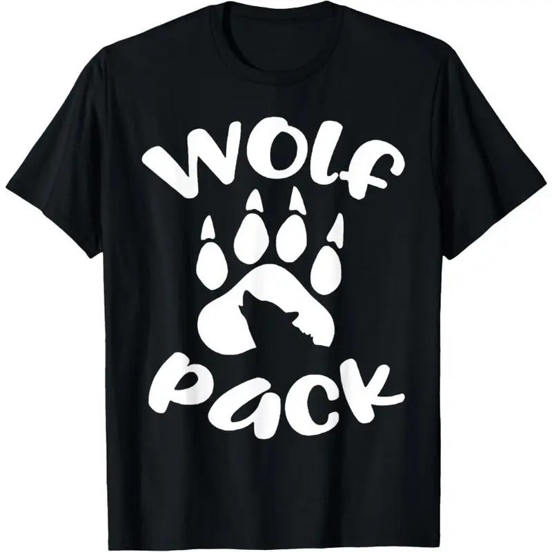 Wolf Pack Wolf Family Matching T-Shirt Made in USA