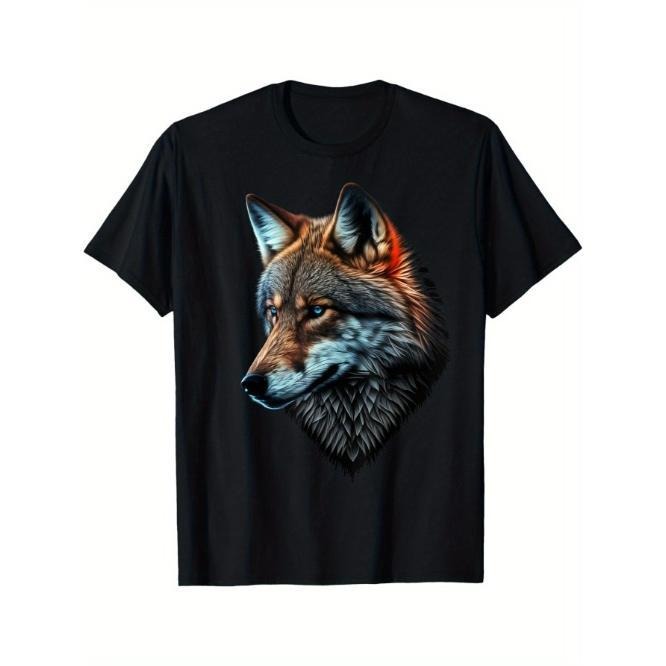 Wolf Portrait Blue eyes animal print Art Wolf T-shirt, street Made in USA Hoodie, Sweatshirt | WearSparks.com