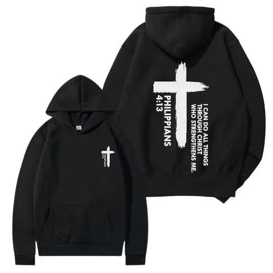 Faith Philippians 2 Sided Graphic Hoodie/Sweatshirt/T-Shirt, For Men/Women - Unisex Style, 100% Cotton, Pullover unisex hoodie faith hoodie christian hoodie