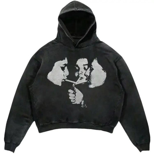 Men's Vintage Cigarette Graphic Hoodie/Sweatshirt(No Hood)/T-Shirt, For Men/Women - Unisex Style, 100% Cotton, Pullover unisex hoodie