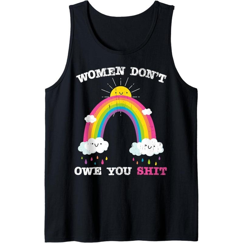 Women Dont Owe You Shit Positivity Feminist Shirt Tank Top MADE IN USA Hoodie, Sweatshirt | WearSparks.com