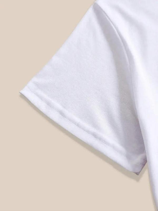 Women's Cartoon Frog & Letter Print Round Neck Graphic Tee, Vintage Trendy Casual Short Sleeve T-shirt for Daily Wear,...