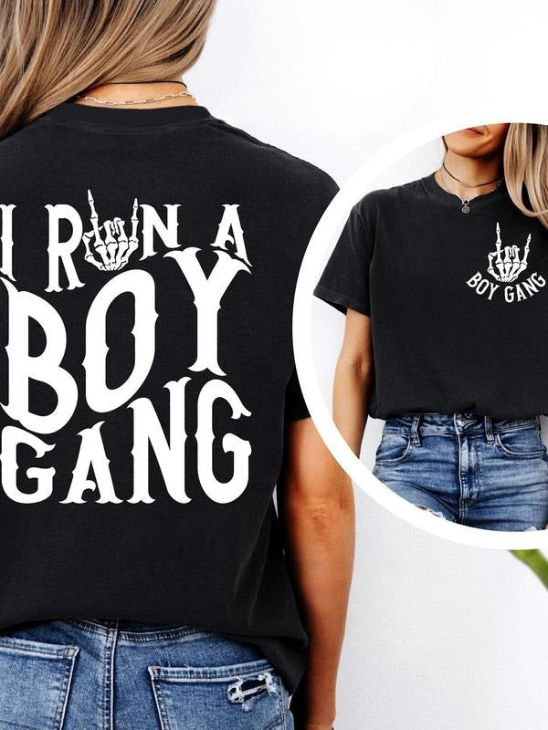 Women's Figure & Crown Print Round Neck Graphic Tee, Vintage Trendy Casual Short Sleeve T-shirt for Daily Wear, Ladies Summer Outfit, Top