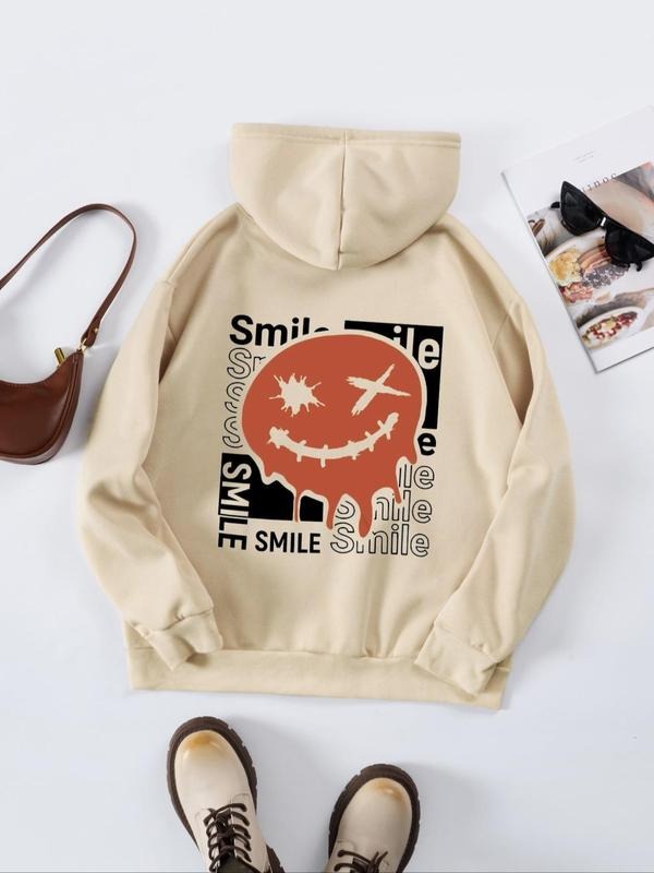 Women's Graphic Long Sleeve Drawstring Hoodie, Lady Fashion Casual Comfort Pocket Hooded Sweatshirt Pullover for Daily...