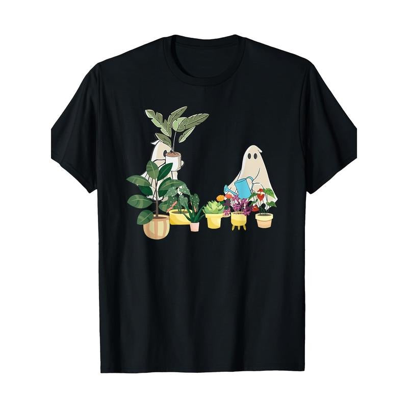 Women's Halloween Garden Enthusiast T-Shirt - 100% Cotton, Short Sleeve, Crew Neck, Casual Fit Made in USA