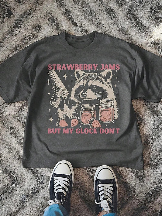 Women's Letter &  Animal  Print Tee, Fashion Casual Crew Neck T-shirt for Daily Holiday Vacation Outdoor Wear, Ladies Clothes for All Seasons