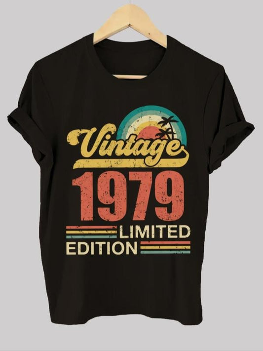 Women's Letter Graphic Round Neck Tee Casual Short Sleeve T-shirt for Daily Wear Ladies Clothes for All Seasons...