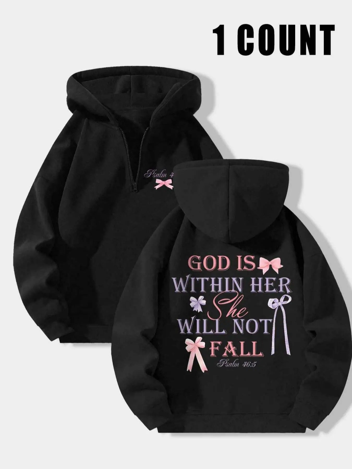 Women's Letter Print Drop Shoulder Zip Up Hoodie, Fashion Casual Long Sleeve Hooded Sweatshirt for Daily Holiday Outdoor Wear, Women Clothing for Winter, Cute Tops, Graphic Hoodies, Trending Clothing Women