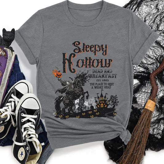 Women's Letter Print Round Neck Tee, Casual Short Sleeve Crew Neck T-shirt for Daily Holiday Vacation Outdoor Wear, Ladies Clothes for All Seasons