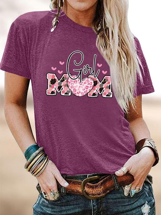 Women's Letter Print Round Neck Tee, Fashion Casual Crew Neck T-Shirt for Daily Holiday Vacation Outdoor Wear, Ladies Clothes for All Seasons, Topstyle{n002}4