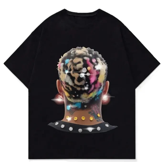 Women's Round Neck Short Sleeve Graphic Printed T-Shirt, Daily Casual, Grahpic tees, Cotton T-Shirt, Crew Neck T-Shirt,...