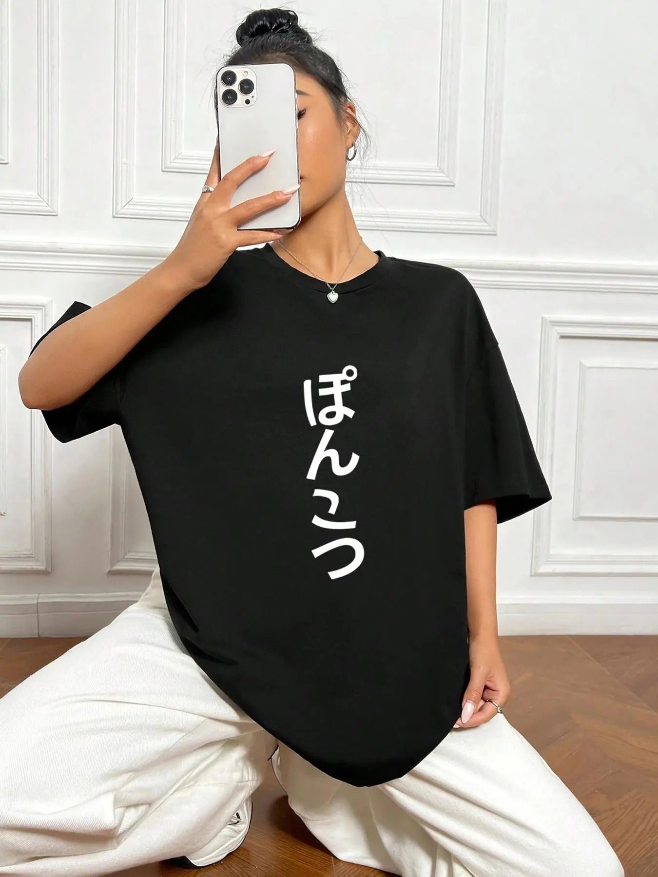 Women's Round Neck Tee, Fashion Casual Crew Neck T-Shirt for Daily Holiday Vacation Outdoor Wear, Ladies Clothes for All Seasonsstyle{n002}2