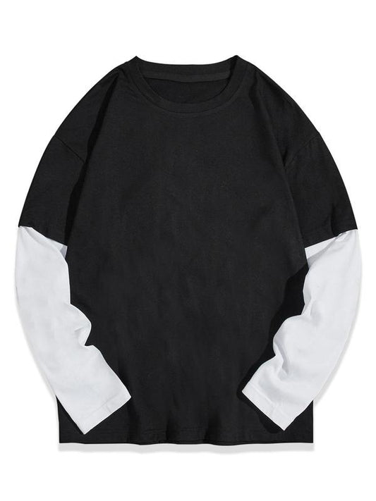Women's Solid Color Long Sleeve Tee, Casual Basic Round Neck T-shirt for Spring & Fall, Ladies Clothes for Daily Wear...