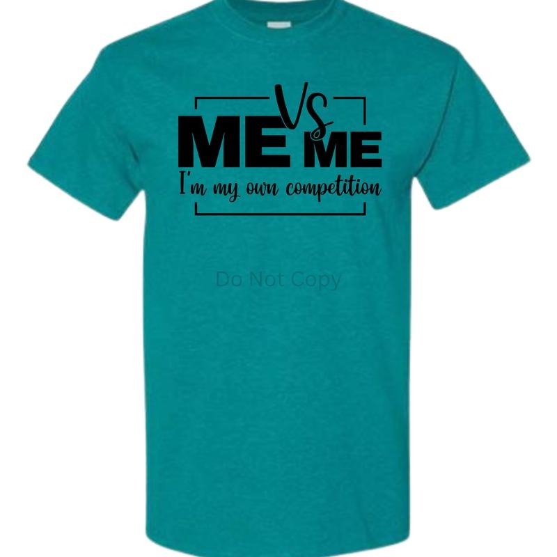 Women's Unisex Size Me Vs Me T Shirt - This is a completed Tee