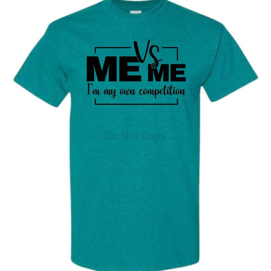 Women's Unisex Size Me Vs Me T Shirt - This is a completed Tee