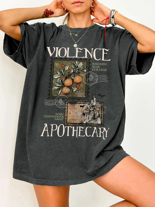 Women's Vintage Graphic Round Neck Tee, Casual Short Sleeve T-shirt for Spring & Fall, Women's Top for Daily Wear Hoodie,...