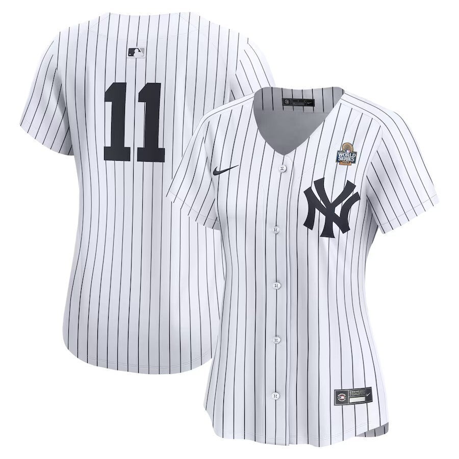 Women New York Yankees #11 Anthony Volpe 2024 World Series Home Limited Player Jersey - White