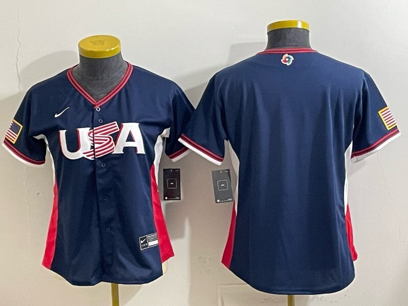 Women USA Baseball x Undefeated Navy 2026 World Baseball Classic 26 World Cup Women Style 4