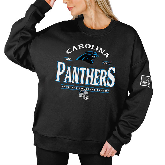 Women's Carolina Panthers Gameday Couture Black Oversized Players Only Black