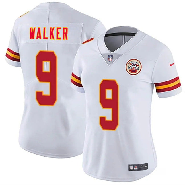 Women's Kansas City Chiefs #9 Kenneth Walker III White 2026 Vapor Untouchable Limited