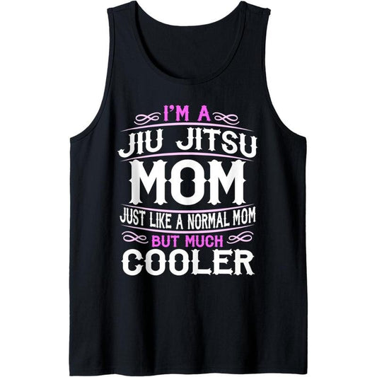 Womens Jiu Jitsu Mom, Cute Sporting Mom Gift Tank Top MADE IN USA