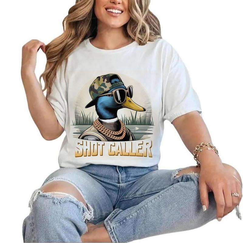 Wood Duck Caller Duck Hunting Pocket Shirt Graphics for Duck Hunting Season Unisex Cotton Menswear