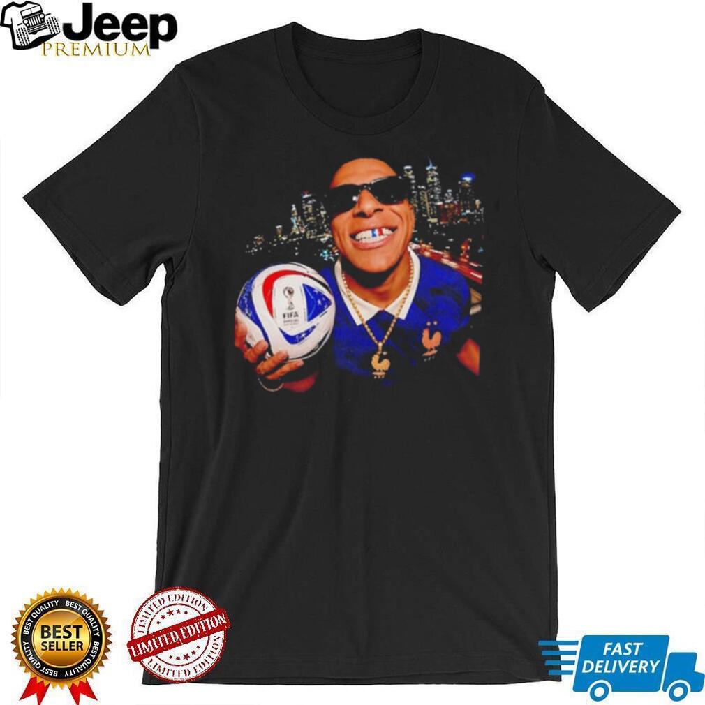 World Cup 2026 Kylian Mbappe France flag teeth shirt