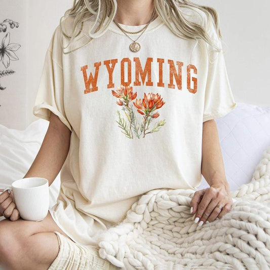 Wyoming State Flower Comfort Colors Tshirt, Women's