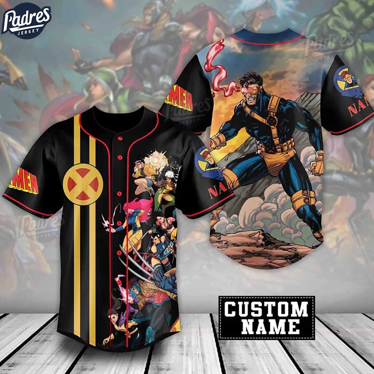 X-Men 97 Cyclops Baseball Jersey Shirt (Image 1)