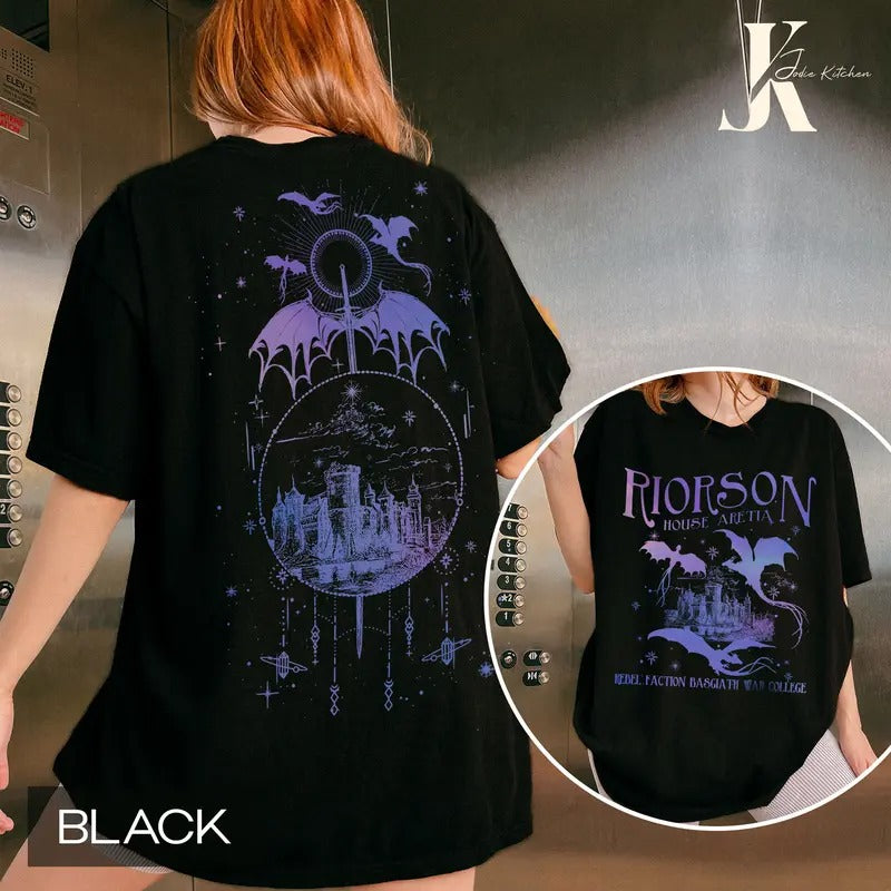 Xaden Riorson House Comfort Colors Shirt, Fourth Wing Shirt, Dragon Rider Bookish, Iron Flame Shirt, Basgiath War...