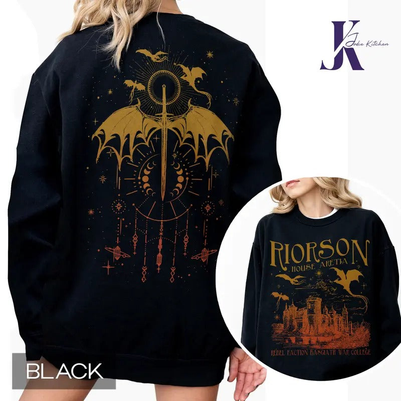 Xaden Riorson House Comfort Colors Shirt, Fourth Wing Shirt, Dragon Rider Bookish, Iron Flame Shirt, Basgiath War...